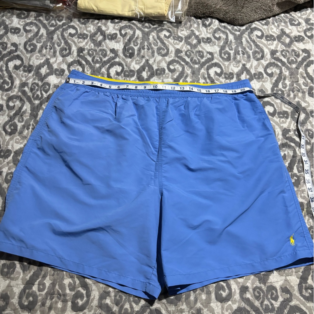 Polo Ralph Lauren blue with yellow pony Swim Shorts Size 3XLT